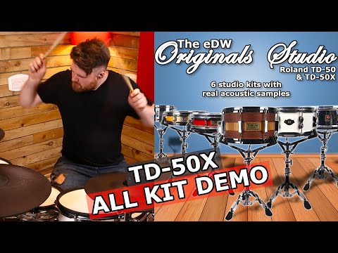 The eDW Originals Studio TD-50X Expansion Demo Video on YouTube