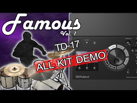 Famous Vol. 1 Roland TD-17 Expansion Video Demo on YouTube