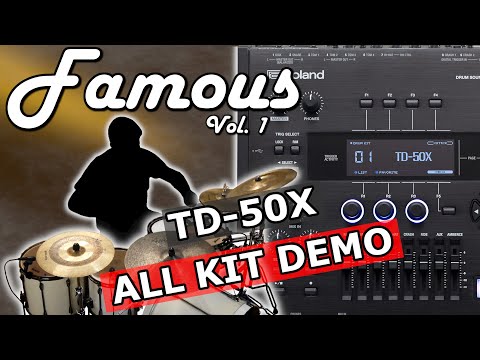 Famous Vol. 1 Roland TD-50X Expansion Video Demo on YouTube